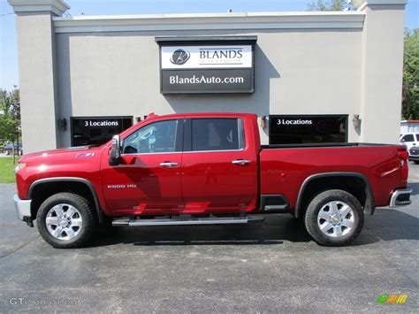 2021 Cherry Red Tintcoat Chevrolet Silverado 2500HD LTZ Crew Cab 4x4 #144875838 Photo #16 ...