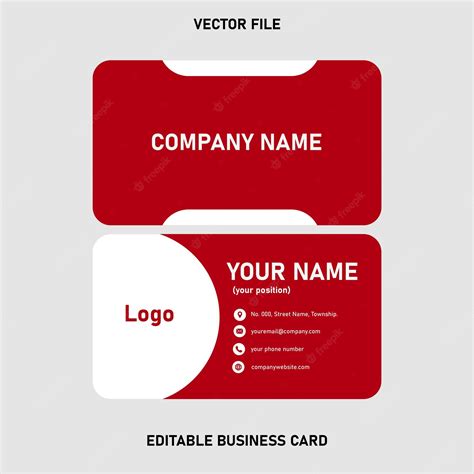 Premium Vector | Business name card design