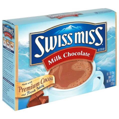 Swiss Miss Hot Cocoa Mix, Milk Chocolate Flavor, 10 - 1 oz envelopes ...