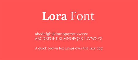 The Lora font pairing examples you should try using