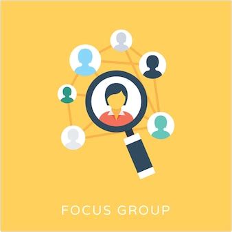 Premium Vector | Focus group flat vector icon