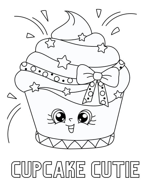 Print These Cute Cupcake Coloring Pages for Kids and Adults