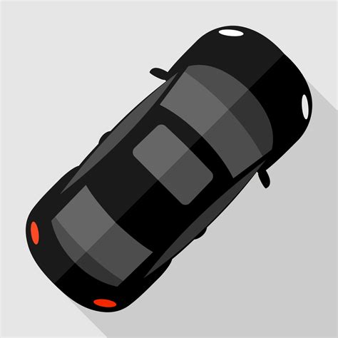 Vector for free use: Car top view vector