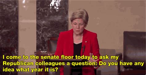 salon:Watch Elizabeth Warren utterly destroy the Senate GOP - Tumblr Pics