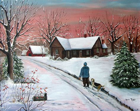 Winter barn paintings - denbasics