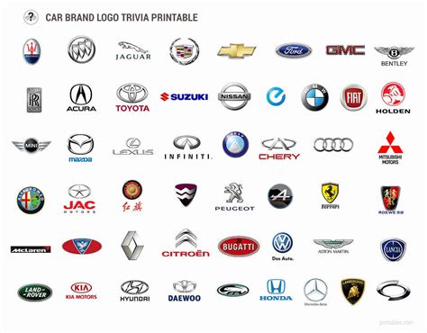 Logo Trivia - 10 Free PDF Printables | Printablee
