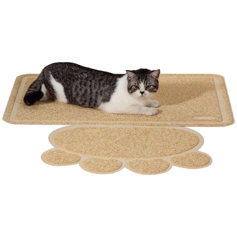 Ollieroo Durable Jumbo Size Cat Litter Mat Extra Large Scatter Control for Tracking Litter out ...