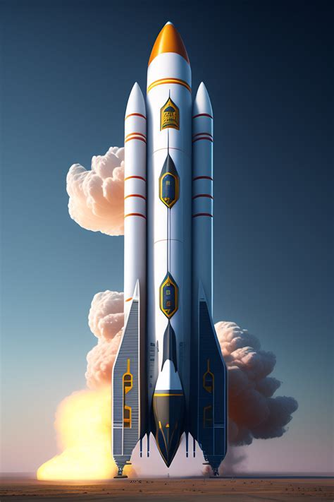 Lexica - Realistic spaceship rocket design. Blocky design.