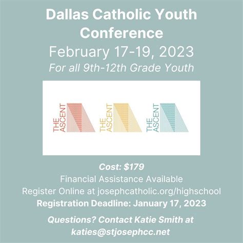 Dallas Catholic Youth Conference 2023 — Saint Joseph Catholic Church