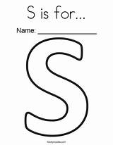 S Is For Coloring Page  Twisty Noodle Letter s Crafts Alphabet sketch template