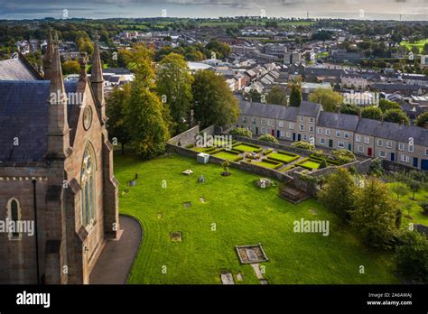 Aerial views of Armagh City, County Armagh, Northern Ireland Stock Photo - Alamy