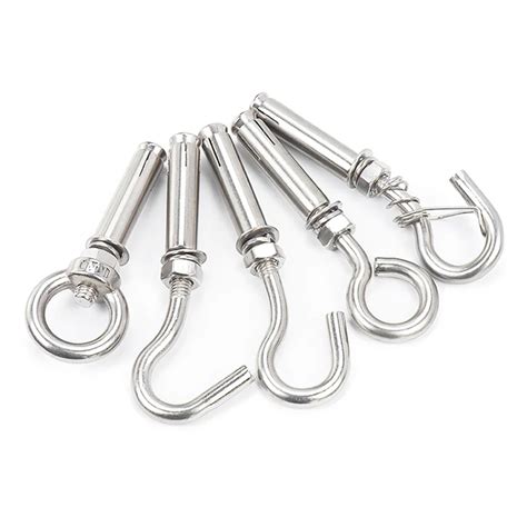 304 316 Stainless Steel Sleeve Anchor Closed Hook Eye Bolt Wall Concrete Anchor - Buy Stainless ...