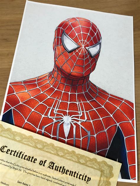 Sam Raimi's Spider-man Drawing A3 LIMITED EDITION Giclée - Etsy