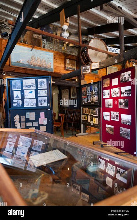 Inside / interior of Mevagissey's / Mevagissey free museum. Cornwall UK. (71 Stock Photo - Alamy