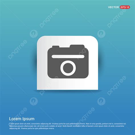 Camera Sticker Vector PNG Images, Photo Camera Icon Blue Sticker Button ...