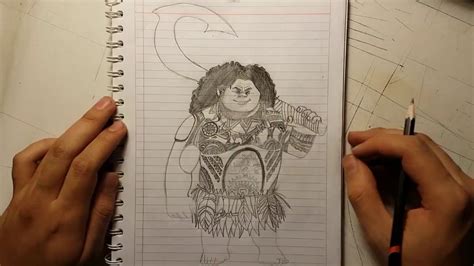 Drawing Disney's Moana - Maui - YouTube