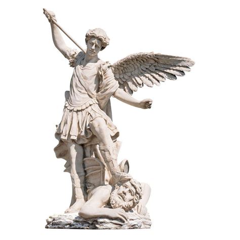 Design Toscano 49.5 in. H St. Michael the Archangel Estate Statue ...