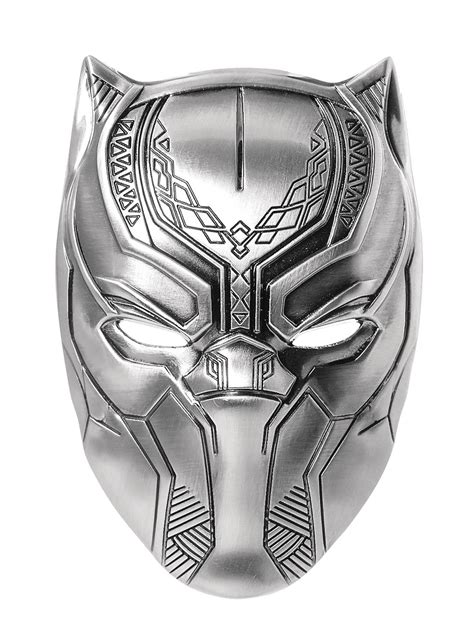 FEB199046 - MARVEL BLACK PANTHER MASK PEWTER LAPEL PIN - Previews World