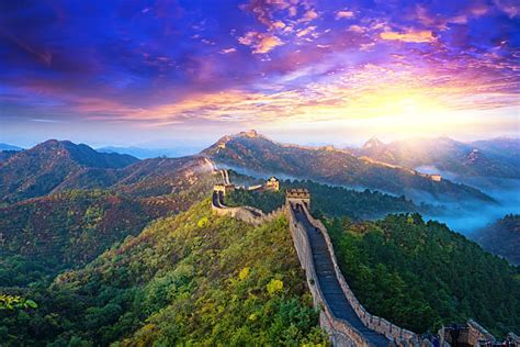 3,500+ Great Wall Of China Sunrise Stock Photos, Pictures & Royalty ...