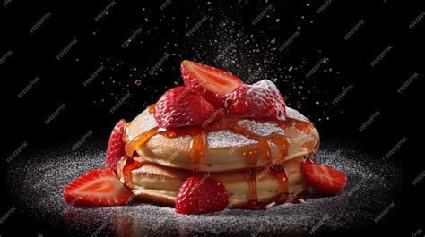 Premium AI Image | pancake stack