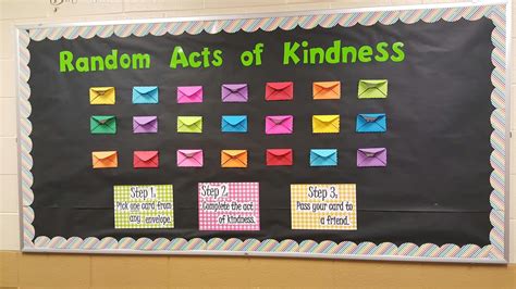 Interactive Random Act of Kindness Board | Kindness bulletin board ...