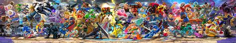 I made a stitch of the Super Smash Bros Ultimate Roster Poster! : r/gaming