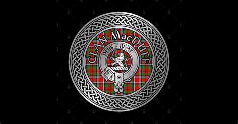 Clan MacDuff Crest & Tartan Knot - Macduff - Sticker | TeePublic