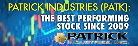 Patrick Industries (PATK): The Best Performing Stock Since 2009