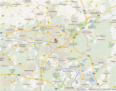 Hanau Map - Germany