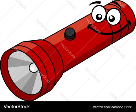 Cartoon flashlight Royalty Free Vector Image - VectorStock