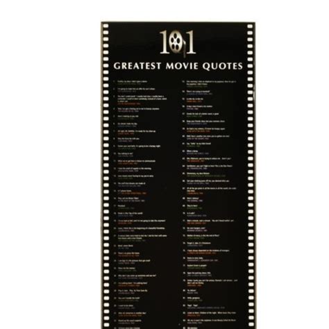 101 Greatest Movie Quotes Wall Plaque - Daily Wise Quotes