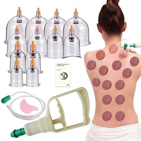 Buy AIKOTOO Cupping Therapy Sets,12 Cups Hijama Cupping Set with Pump for Back Neck Joint Pain ...