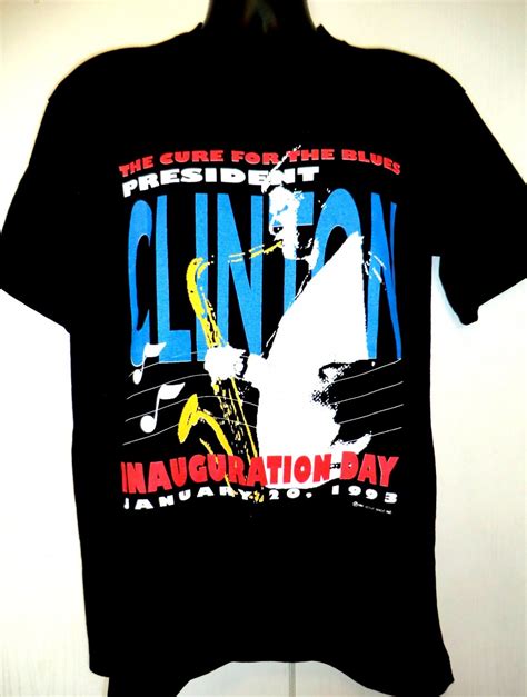 Rare Vintage Bill Clinton Inauguration Day T-Shirt Size Large January 20 1993