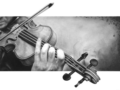 Violin Pencil Drawing at PaintingValley.com | Explore collection of Violin Pencil Drawing