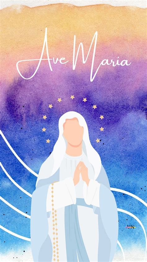 Ave Maria Wallpaper Iphone, Android | Animes wallpapers, Tela de fundo, Paz e bem