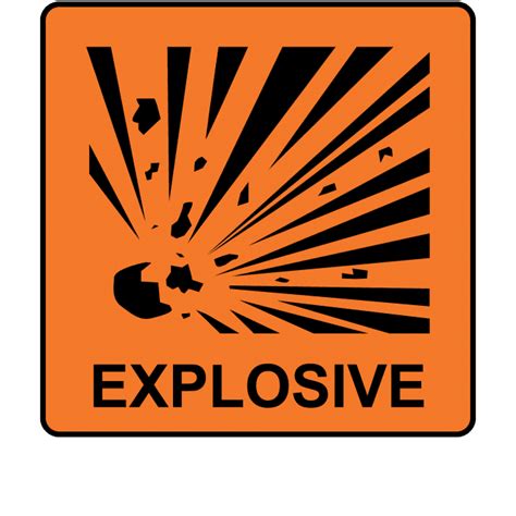 Buy Explosive Labels | CHIP Regulation Stickers