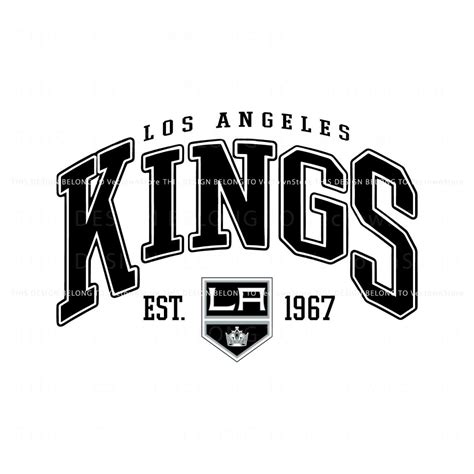 Los Angeles Kings Hockey Team SVG