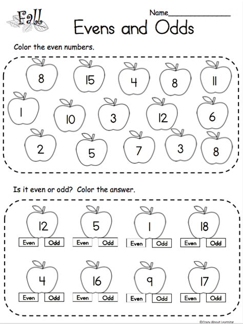 Free Even and Odd Math Worksheet - Made By Teachers