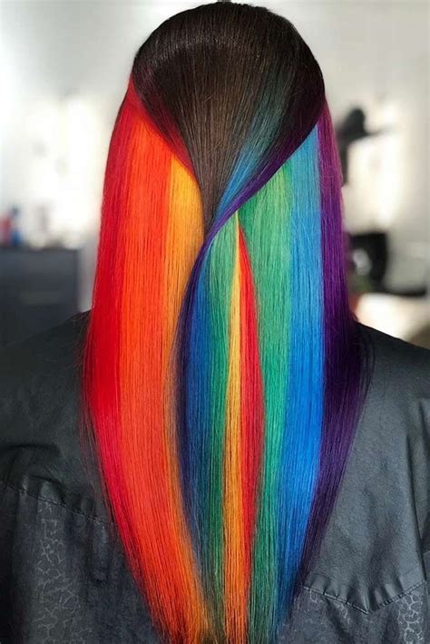 36 Awesome Women Rainbow Hair Colors Ideas Perfect For This Summer | Rainbow hair color, Hair ...