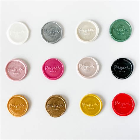 Sealing Wax Color Options - Papier Design Co.