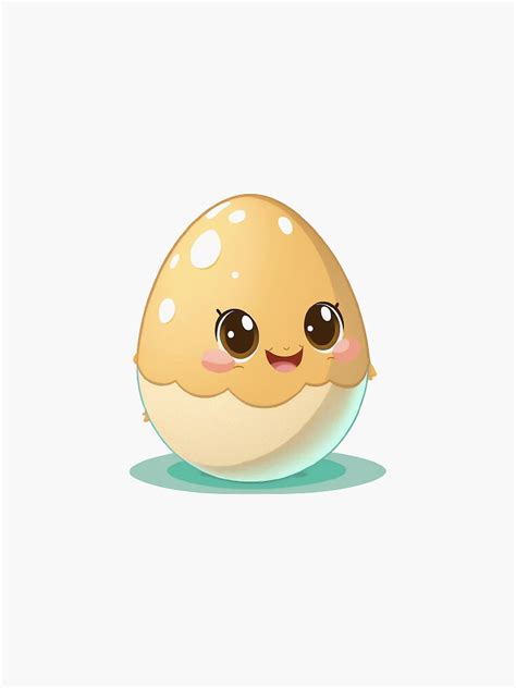 "Cute Egg Clipart" Sticker for Sale by Egoism | Redbubble