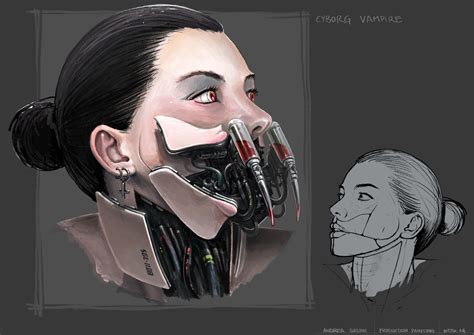 Andrea Susini works: cyborg vampire