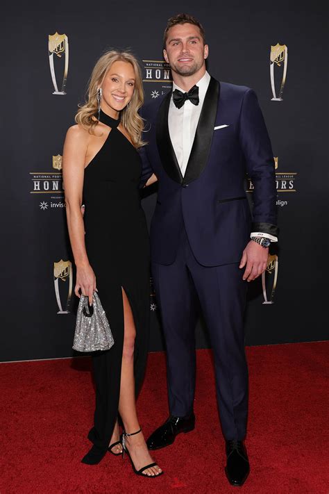 Sam Hubbard Suits Up in Shiny Loafers at NFL Honors Red Carpet 2023 ...