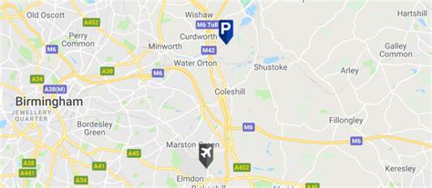 Birmingham Airport Parking Map Of Car Parks