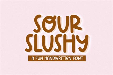 Sour Slushy Font Cute Font Cricut Fonts Handwritten Font - Etsy