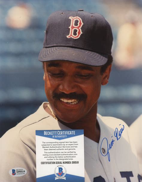 Jim Rice Signed Red Sox 8x10 Photo (Beckett COA) | Pristine Auction