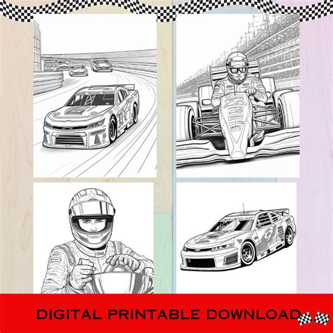 Nascar 20 Coloring Pages