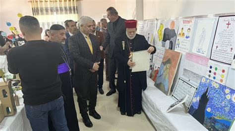 Syriac art exhibition opened in Bashiqa, Iraq - SyriacPress