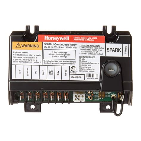 HONEYWELL SUPER TRADELINE S8610U INSTALLATION INSTRUCTIONS MANUAL Pdf Download | ManualsLib