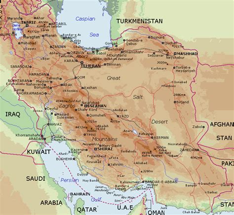 Map of Iran - Free Printable Maps